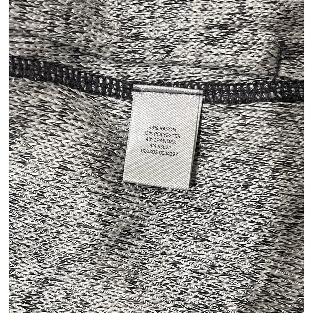 Christopher & Banks Rayon Blend Waterfall Open Front Sweater XL Blue Grey Floral - Picture 6 of 6